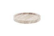 Boligindretning - Meraki - Marble Tray Ø 25 cm - Beige (312530012) - Mkma012/312530012