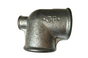 Gevindfittings - +GF+ tee 90° galvaniseret reduceret 2-2-1 1/2'' - 770130296