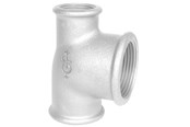 Gevindfittings - +GF+ tee 90° galvaniseret reduceret 1 1/4-3/4-1'' - 770130250