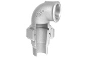 Gevindfittings - +GF+ vinkelunion 90° galvaniseret 1 1/4'' muffe-nippel - 770098207