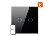 Smart Home - Avatto Smart Light Switch ZigBee ZTS02-EU-B2 2 Way TUYA (black) - ZTS02-EU-B2