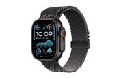 Smartwatch & Sportsur - Apple Watch Ultra 2 GPS + Cellular 49mm - Black Titanium Case with Black Titanium Milanese Loop - S - MX4W3DH/A