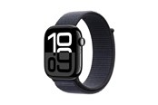 Smartwatch & Sportsur - Apple Watch Series 10 GPS + Cellular 46mm - Jet Black Aluminium Case with Ink Sport Loop - MWY53QN/A