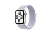Smartwatch & Sportsur - Apple Watch SE GPS 44mm - Silver Aluminium Case with Blue Cloud Sport Loop - MXET3QN/A