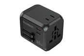 Mobil - Adaptere & Opladere - Choetech PD5008 travel charger 3xUSB-A 2xUSB-C GaN 35W US/EU/UK/AU (black) - PD5008