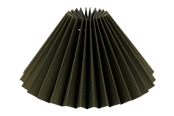 Lamper - Alpe Design Plisseret lampeskærm olivengrøn hør 15 cm - 4141538