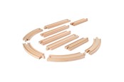 Trælegetøj - Eichhorn Train Tracks Tracks Playset 10 pieces. - 100006403