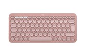 Tastatur - Logitech Pebble Keys 2 K380s Wireless Keyboard - Tonal Rose - Tastatur - Universal - Pink - 920-011853
