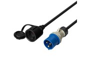 Kabler - diverse - Deltaco Earthed Adapter Cable 1-Phase - 7333048048998