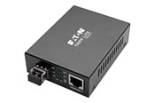 Repeater, boostere, bridges & transceiver - Eaton Series Gigabit Multimode Fiber to Ethernet Media Converter 10/100/1000 LC International Power Supply 850 nm 550 m (1.804 ft.) - N785-INT-LC-MM