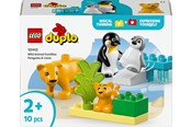 LEGO®  - LEGO DUPLO 10442 Vilde dyrefamilier: pingviner og løver - 10442