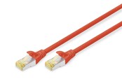 Netværkskabel - DIGITUS CAT 6A S-FTP Cable - 0.5m - Rød - 0.5m - DK-1644-A-005/R