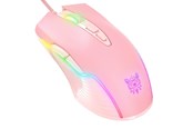 Mus - ONIKUMA CW905 Wired - Gaming Mus - Optisk - 7 knapper - Pink med RGB - CW905P