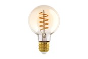 Lyskilder - EGLO LED pære G80 Globe 4W/820 245 lumen amber dæmpbar E27 - 110079