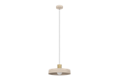 Lamper - EGLO VALDIOLA pendel, sand/børstet messing - 900429