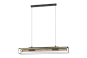 Lamper - EGLO NOHALES pendant light, black, brass - 43788