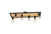 Lamper - EGLO CONSETT loftlampe, sort/brun - 43724