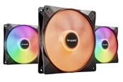 Kabinet Køler - be quiet! LIGHT WINGS LX 140 (3-pack) - Kabinet køler - 140mm - Sort med RGB LED lys - 23 dBA - BL127