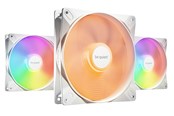 Kabinet Køler - be quiet! LIGHT WINGS LX 140mm high-speed White (3-pack) - Kabinet køler - 140mm - Hvid med RGB - 23 dBA - BL131