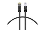 Netværkskabel - Baseus Cat 6 UTP Ethernet RJ45 Cable Flat 1m black - Sort - 1meter - PCWL-B01