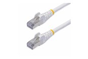 Netværkskabel - StarTech.com 15m White CAT8 Ethernet Cable Snagless S/FTP 25G/40G - patch cable - 15 m - white - Hvid - 15m - NLWH-15M-CAT8-PATCH