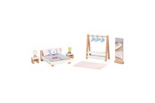 Dukkehus & tilbehør - Goki Wooden Doll Furniture Bedroom 18pcs. - 51468