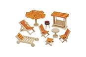 Dukkehus & tilbehør - Goki Garden Set Dollhouse - 51913