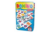 Brætspil - Schmidt Domino Junior Aluminium Box (EN) - 51240