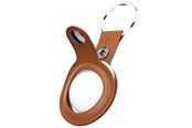 Mobil - Andet Tilbehør - KeyBudz Leather Keyring for AirTag - Tan - AT_S1_TAN