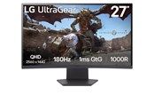 Skærm - 27" LG UltraGear 27GS60QC-B - 2560x1440 (QHD) - 180Hz - VA - 27GS60QC-B.AEUQ