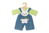 Dukker & Tilbehør - Heless Doll Dungarees with Striped Shirt Bunny Lou 35-45 - 2316