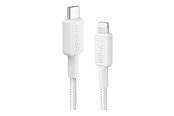 USB kabel - Anker 322 USB-C to Lightning Cable (1.8m Braided) - White - A81B6G21