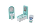 Dukkehus & tilbehør - Tidlo Wooden Dollhouse Furniture Bathroom 3 pieces - T0222