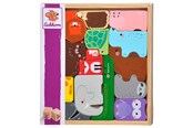 Babylegetøj - Eichhorn Wooden Animal Shapes in Wooden Box 14 pcs. - 100003772