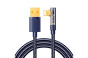 USB kabel - Joyroom Gaming Cable S-UL012A6 Lightning (angled) / USB-A (straight) 2.4A 1.2 m - blue - S-UL012A6 1.2m Blue