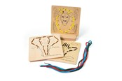 Puslespil - Bigjigs Wooden Puzzle by Numbers - Jungle 8 piece Wood - 34050