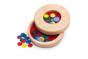 Brætspil - Bigjigs Tiddly Winks Wooden Flea Game - BJ154