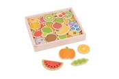 Babylegetøj - Bigjigs Wooden Magnets Fruit and Vegetables 35 pcs - BJ273