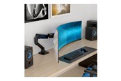Vægbeslag, AV-Beslag & AV-Møbler - Ergotron HX mounting kit - Patented Constant Force Technology - for curved LCD display - for extreme-depth curved screens - matte black - Max 17 kg - recommended for 57" - 45-693-224