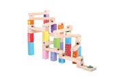 Konstruktionslegetøj - Bigjigs Wooden Marble Track 53pcs - BJ786