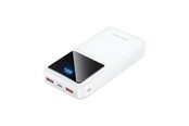 Powerbank - Vention Powerbank FHLW0 20000mAh Micro-USB USB-C 2xUSB-A 22.5W (white) Powerbank - Hvid - 20000 mAh - FHLW0