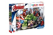 Puslespil - Clementoni Jigsaw Puzzle Super Color Maxi The Avengers 104pcs. - 23688