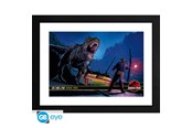 Merchandise - ABYstyle - JURASSIC PARK Framed print Alan Grant vs T-Rex - Billede - GBYDCO695