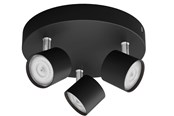 Lamper - Philips STAR plate/spiral black 3x4.5W SELV Dim - 929003205301