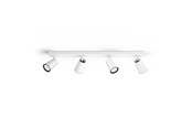 Lamper - Philips Paisley 4-spotskinne, hvid - 915005530301
