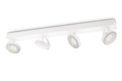 Lamper - Philips Clockwork spotskinne, 4x5W 2700K, hvid - 915004333801
