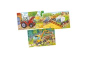 Puslespil - Goki Wooden Jigsaw Puzzle Vehicles Set of 3 Wood - 57380