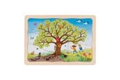 Puslespil - Goki Wooden Jigsaw Puzzle My Apple Tree 32 pcs. Wood - 57346