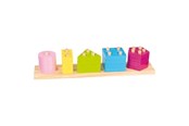 Puslespil - Goki Shape Puzzle 20 pieces. Wood - 58927