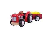 Babylegetøj - Tidlo Wooden Tractor with Trailer - T0502
